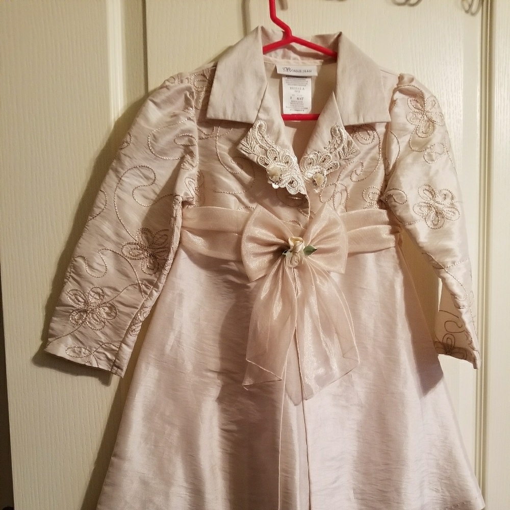 Cream 2 piece jacket and dress